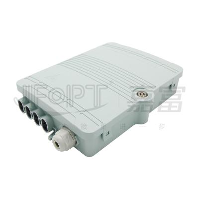China FTTH Fiber Optic Splitter Terminal Box 1 Input 8 Output Wall Mount for sale