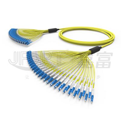 China LC-SC Bundle Pre Terminated Fiber Optic Cable 48 Core 2.0mm Branches G652D G657A1 for sale