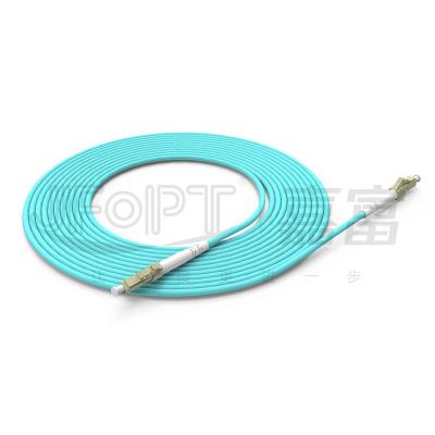 China Velocidad de transmisión de datos LC/APC SX Módus múltiple Cordón de parche de fibra óptica de 2.0 mm para conexión a red en venta