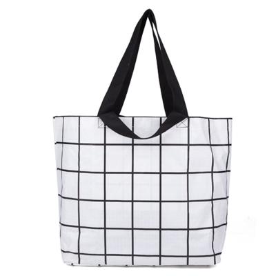 Handled Plain Organic Cotton Tote Bags , Custom Natural Cotton Shopping Bag