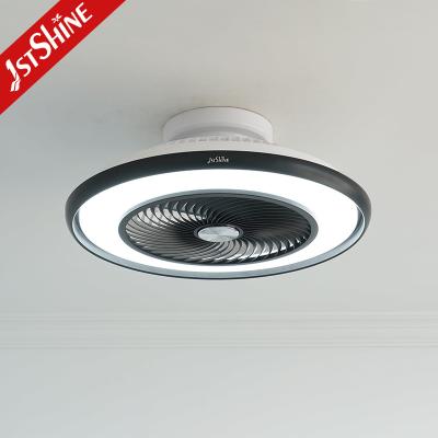 China 22 Inches Flush Mount Led Bladeless Ceiling Fan Low Profile Dimming Light for sale