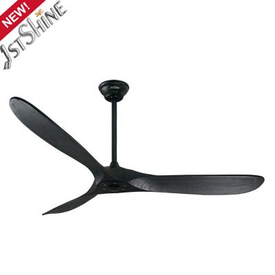 China CE ROHS 3 Blade Solid Wood Ceiling Fan Without Light 60 Inch for sale
