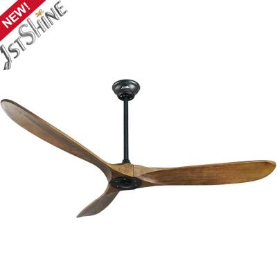China 220v Solid Wood Ceiling Fan Low Power Consumption Power Efficient for sale