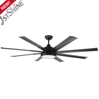 China Gym 64 Inch Metal Blade Ceiling Fan 8 Aluminum Blades Brushless Motor for sale