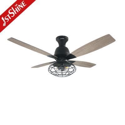 China Industrial Farmhouse Decorative Ceiling Fan Light With Remote Control for sale