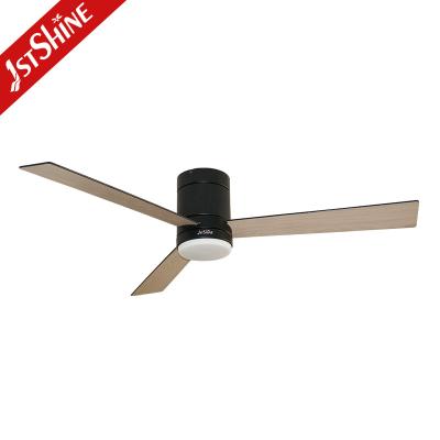China CCC 52 Inch 3 Plywood Blades Flush Mount Ceiling Fan With Silent DC Motor for sale