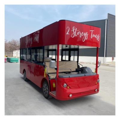 China Electric Golf Carts Shuttle Bus 6.4 Mts Turn Radium With Top Speed 30km/H à venda