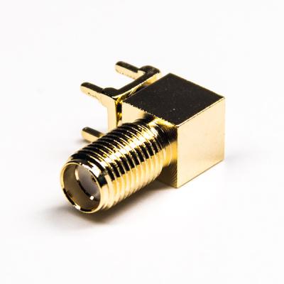 China 17mm RF Coaxial Connector Female Sma Coaxial Connector Right Angle à venda