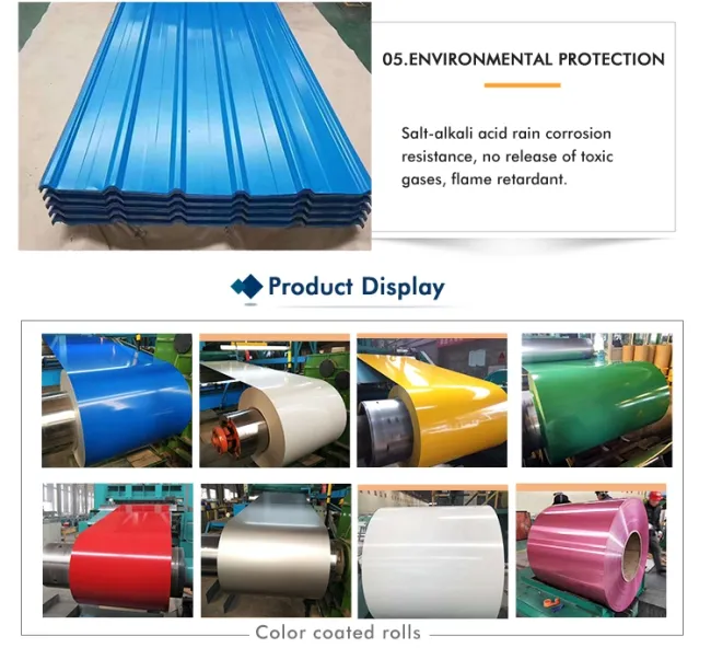 Prepainted Galvalume Steel Coil PPGI Prepainted Galvanized Steel Coil