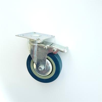 China Light Duty 1Inch Office Chair Casters PU Wheels For Trolley for sale