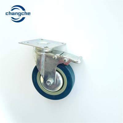 China 1200 Lbs PP TPR PU Heavy Duty Caster Wheels Retractable Casters for sale