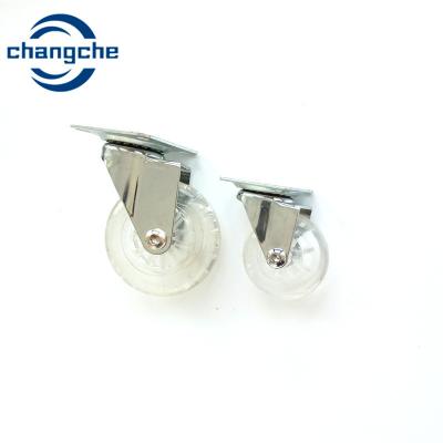 China Echador gemelo de los muebles de la rueda del eslabón giratorio de la PU del eslabón giratorio durable resistente del echador con el hilo en venta