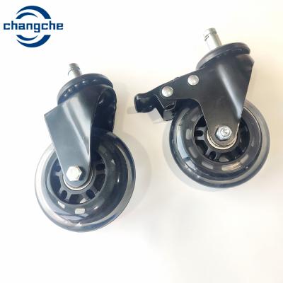China 50kg Load Capacity Threaded Stem Swivel Castor Wheels With Ball Bearing for sale
