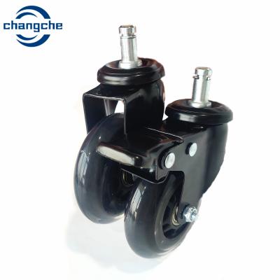 China Black Mount Finish Roller Wheel Casters For Commercial Applications for sale