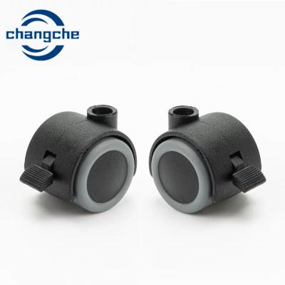 China Fixed Nylon Office Chair Caster Wheels Quick And Simple Installation for sale