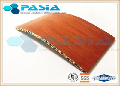 China Wood Veneer Aluminium Honeycomb Ceiling Panels For Clean Room Weather Proof for sale