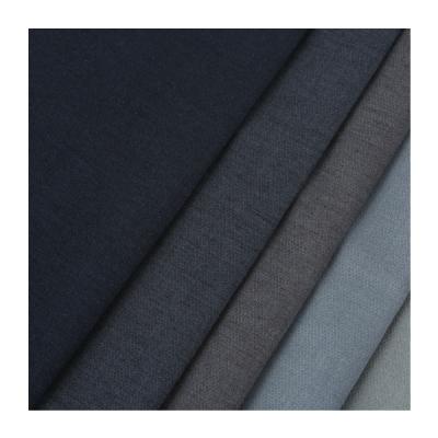China New Original Mixed Clothing Fabrics 16% Modal 6% Linen 75% Polyester 3% Spandex  Man Polyester Shirt à venda
