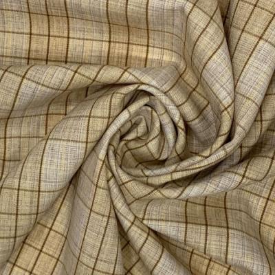 China Customized Color TR200GSM Polyester Plaid Fabric Medium Weight for sale