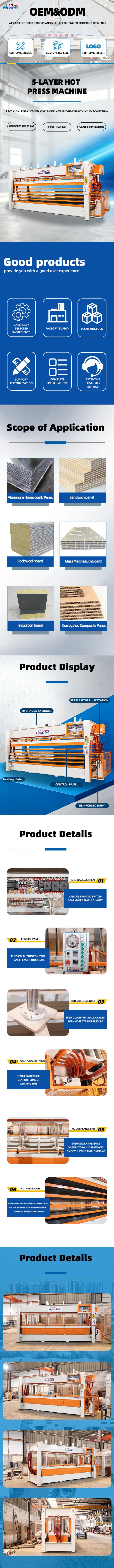 5 Layer Down-stroke Hot Press Machine