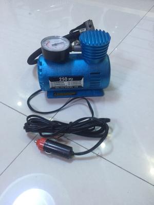 China Small Fast Inflation Black And Blue Portable Air Compressor For Car With CE Certification for sale