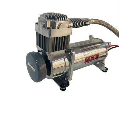 China Air Suspension Compressor Oil-Free Piston Type Silver Chrome Air Ride Compressor For Air Suspension System 2.54CFM for sale