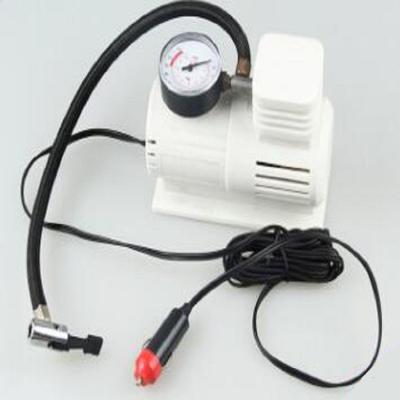 China White Mini Air Pump With 45cm Hose , Hand Held Heavy Duty Car Air Compressor for sale