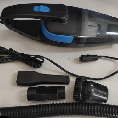 China DC12V Handheld Car Vacuum Cleaner With Cigarette Lighter LED Lamp Plastic Black for sale