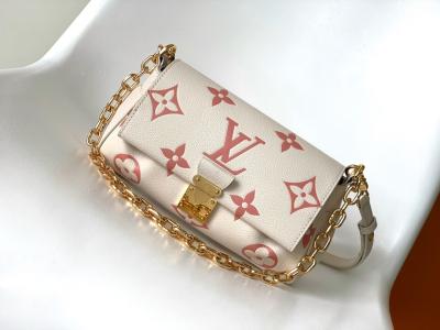 China Couro favorito de Mini Sling Bag Branded LV Rose Trianon Two Monogram Empreinte da nata à venda