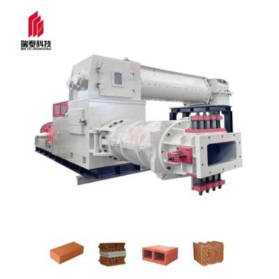 China 2023 Large double stage clay brick vacuum extrusion machine tunnel kiln firing high yield brick factory for sale