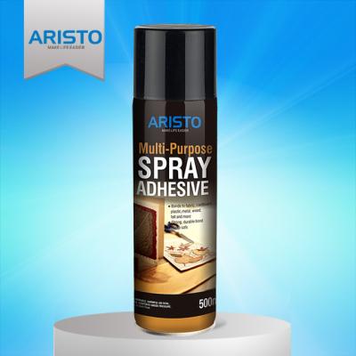 China 600ml Waterproof Aristo Textile Spray Adhesive Non Yellowing for sale