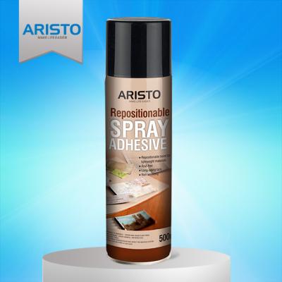 China Textile CTI 500ml Aristo Repositionable Adhesive Spray for sale