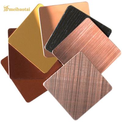 China 0.55mm Thickness Hairline Stainless Steel Sheet 304 Grade Decoration Plate for sale