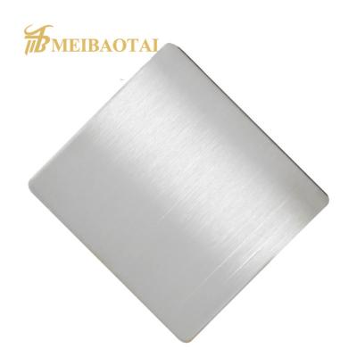 China Astm 4x8 Stainless Steel Wall Panels Hairline NO.4 Surface PVD Coated for sale