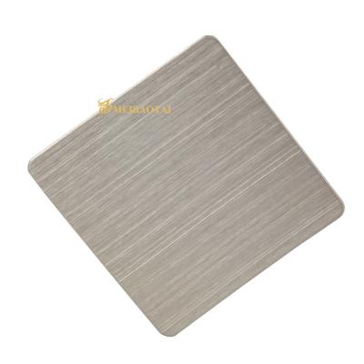 China Kitchen Hairline Stainless Steel Sheet 0.55mm Thickness POSCO Material for sale