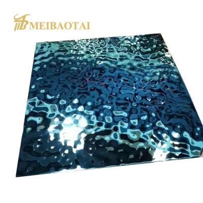China super mirror polished Water Ripple Stainless Steel Sheet GB Standard 2m length for sale