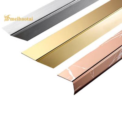 China Hotel Decorative Stainless Steel Tile Edging 0.7MM Thickness for sale