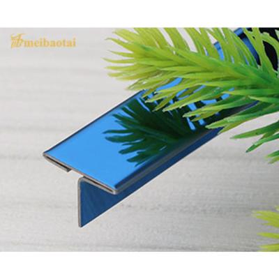 China Bending 304 Stainless Steel Tile Edge Trim T8 X 3048mm For Corner for sale