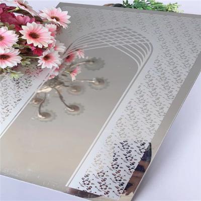 China ODM Etched Stainless Steel Sheet , Sliver 201 Ss Sheet Mirror Finish for sale
