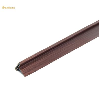 China T10 Stainless Steel Straight Edge Tile Trim Antique Red Bronze Color for sale