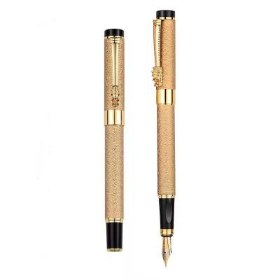 China 2022 Business Gift Metal Frosted Pole Pen 0.5 Iridium Ink Bag Pen for Writing Design for sale