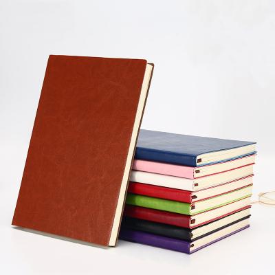 China Custom Printed Business Leather Cover A5 Hardcover Journal Notebook with Calculator for sale