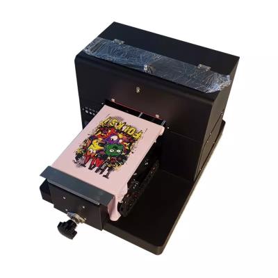 China Semi Automatic AC220V 30W DTG A4 Flatbed Printer For T Shirt Paper for sale