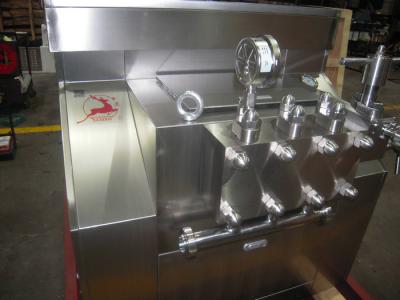 China Impact Resistance Homogeniser Machine / Silver Two Stage Homogenizer for sale