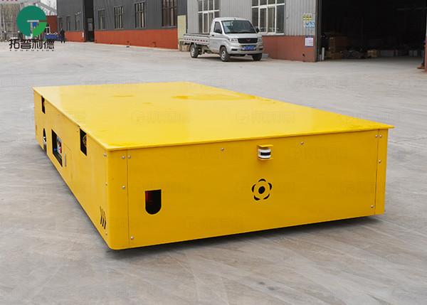 PU wheel trackless electric moving cart trolley