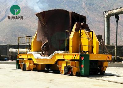 China 5-25 Ton Large Capacity Anti-Heat Hot Metal Ladle Cart for Steel Making Plant for sale