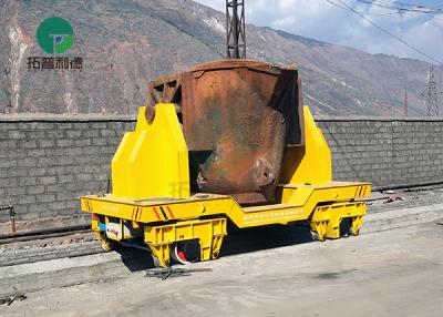 China 55ton Factory Steerable Transfer Molten Ladle Railway Hot Ladle Rail Vehicle for sale
