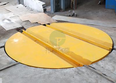 China Dia 10m load 15t AC motor drive powered rail turnplate steel coil manufacture for sale