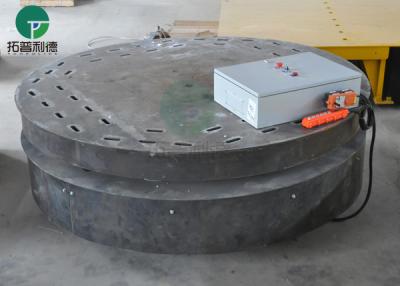 China Factory Stable Heavy Load Rail Electrical Turntable Transfer Cart for sale