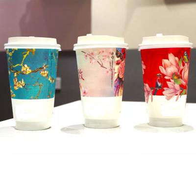 Cina Tazze di caffè da asporto di carta per imballaggio alimentare usa e getta per bevande calde per tè al latte 24 once in vendita