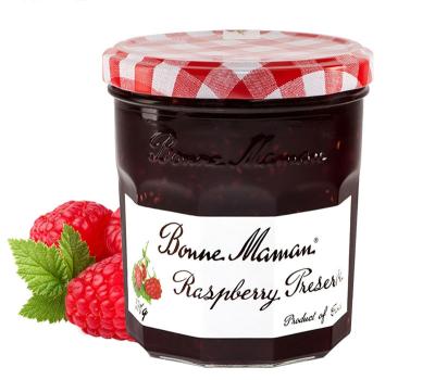China Custom Emboss Food Packaging Sticker Strawberry Jam Jar Label With Logo for sale